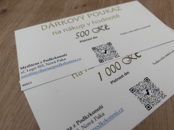 Dárkový poukaz - 1000Kč (1)