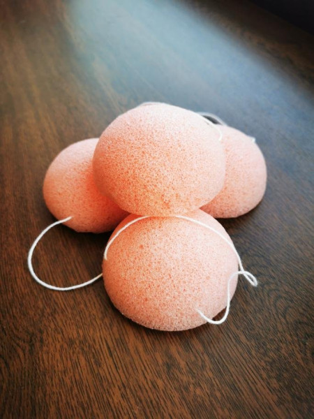 Konjac houbička - bílá (6)