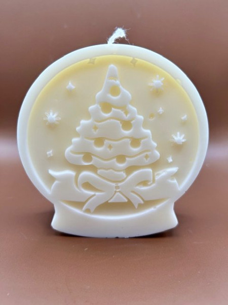 Vánoční koule - sójová svíčka (1)