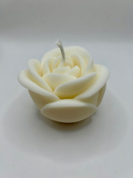 Květ růže - sójová svíčka (2)
