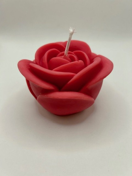 Květ růže - sójová svíčka (8)