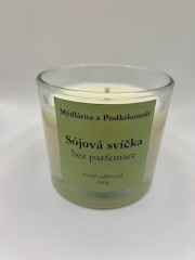 Sójová svíčka ve skle - bez parfemace (4)