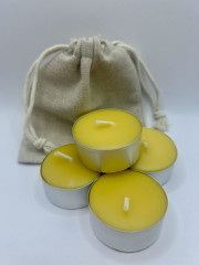 Čajové svíčky ze včelího vosku