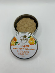 Šampuk  pomeranč a geranium - na suché, barvené a lámavé vlasy