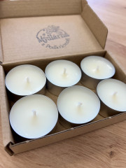 Čajové svíčky ze sójového vosku - sada 4ks v látkovém sáčku (3)