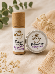 Balzám na rty levandule a konopí - hebkost a výživa